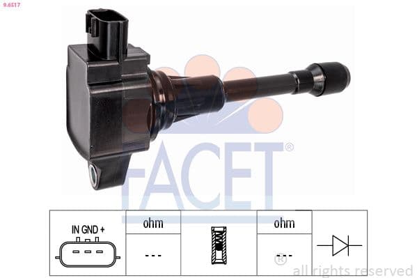 bobina de inductie FACET OE Equivalent 9.6517