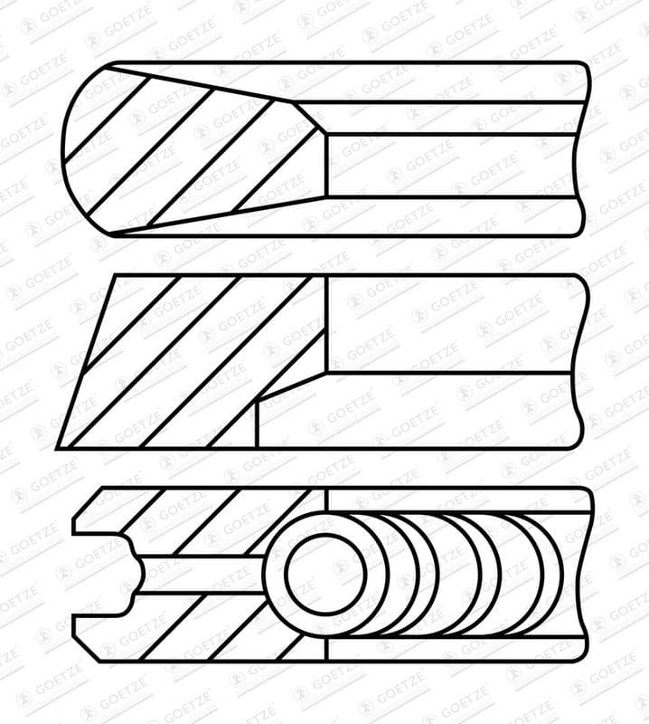 Set segmenti piston GOETZE ENGINE 08-451100-10