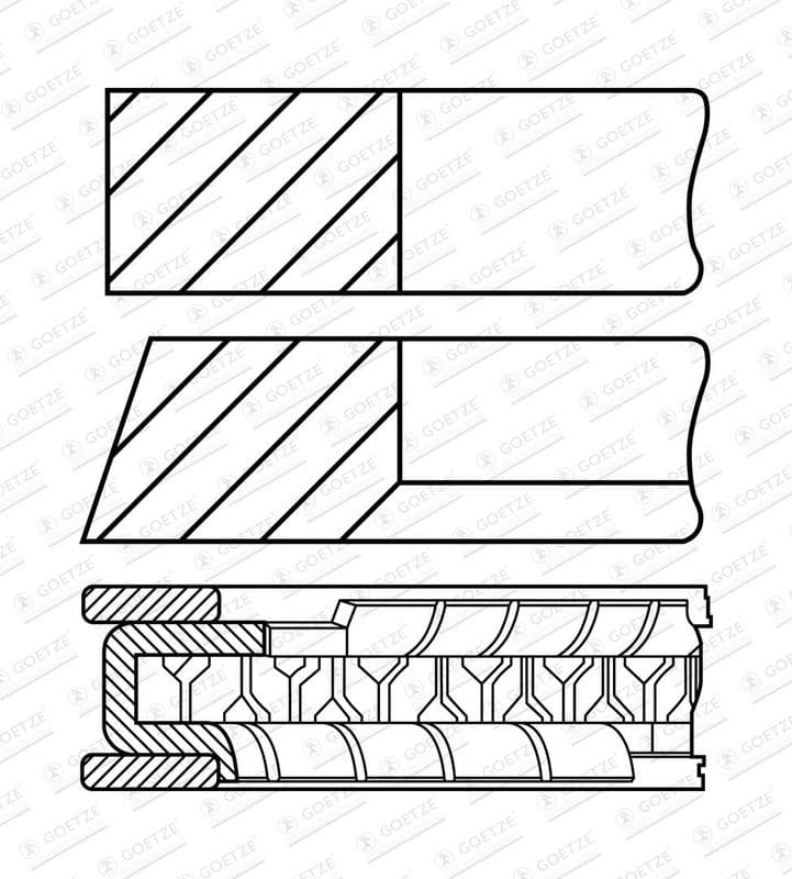 Set segmenti piston GOETZE ENGINE 08-107400-10