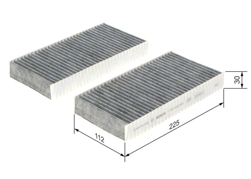 Filtru, aer habitaclu BOSCH 1 987 435 549