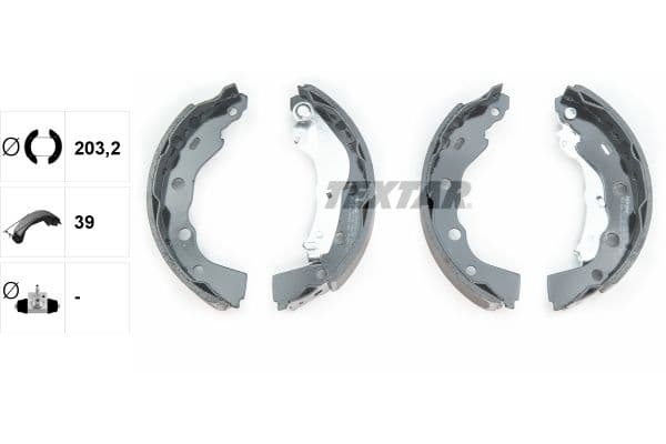 Set saboti frana TEXTAR 91056400