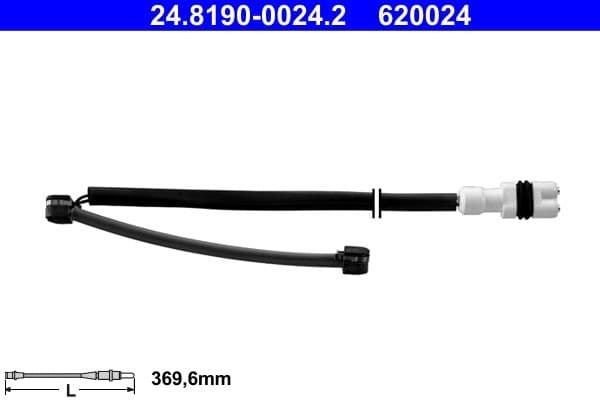 senzor de avertizare,uzura placute de frana ATE 24.8190-0024.2