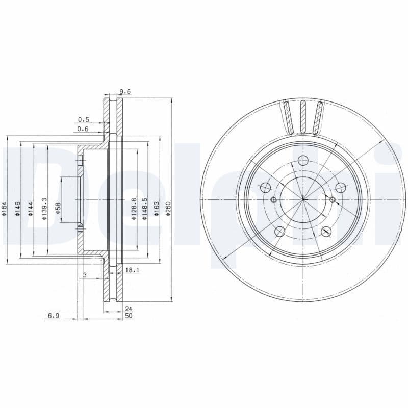 Disc frana DELPHI BG2767