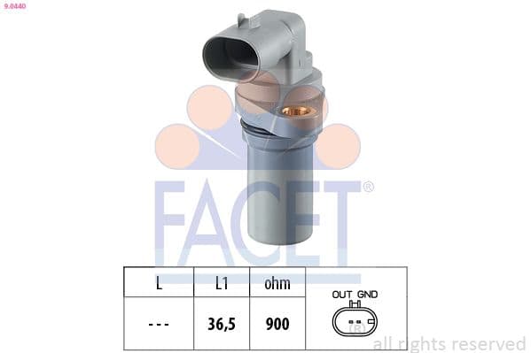 Senzor impulsuri, arbore cotit FACET Made in Italy - OE Equivalent 9.0440