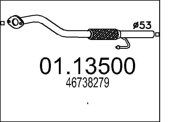 Racord evacuare MTS 01.13500