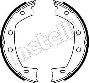 Set saboti frana, frana de mana METELLI 53-0374