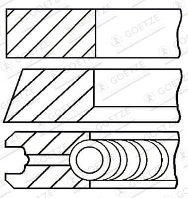 Set segmenti piston GOETZE ENGINE 08-434307-00