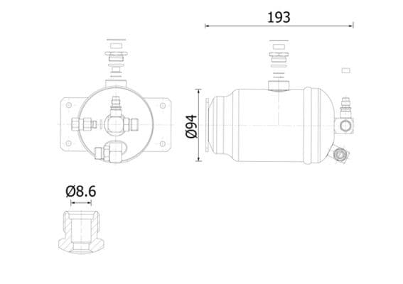 uscator,aer conditionat MAHLE BEHR AD 326 000S