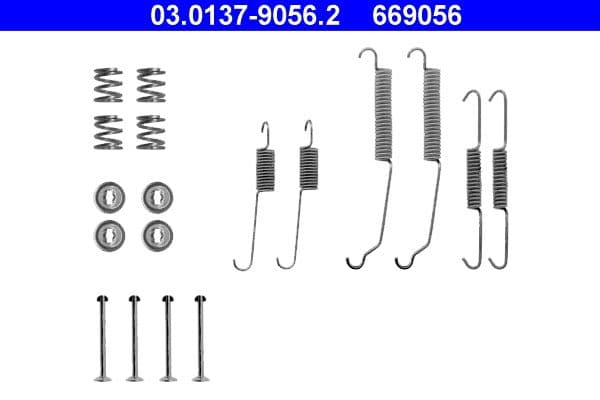 Set accesorii, sabot de frana ATE 03.0137-9056.2