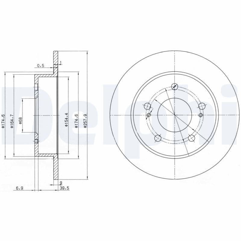 Disc frana DELPHI BG3248