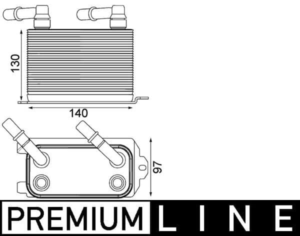 Radiator racire ulei, cutie de viteze automata MAHLE BEHR *** PREMIUM LINE *** CLC 228 000P