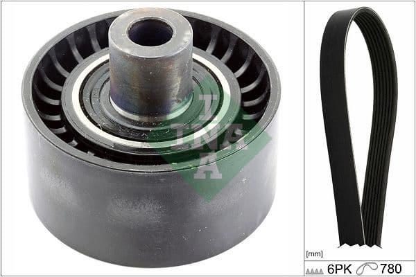 Set curea transmisie cu caneluri Schaeffler INA 529 0406 10