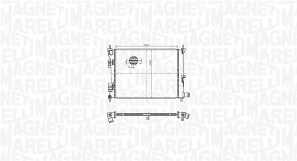 Radiator, racire motor MAGNETI MARELLI 350213179500