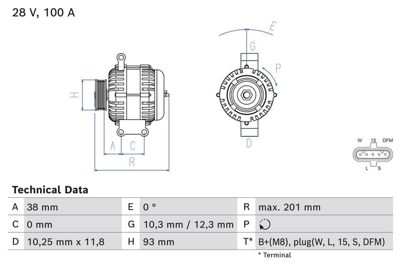 Generator / Alternator BOSCH 0 986 084 520