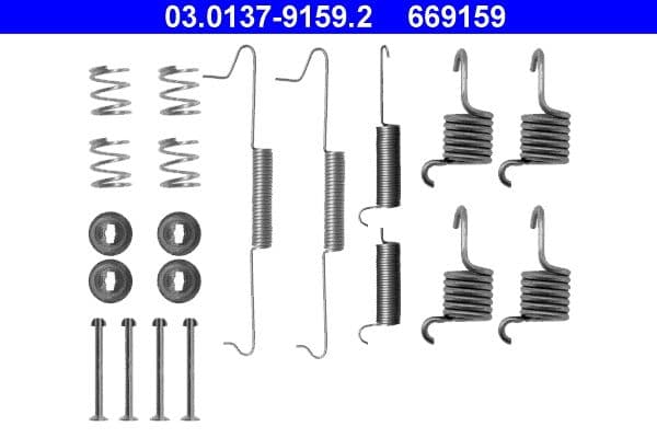 Set accesorii, sabot de frana ATE 03.0137-9159.2