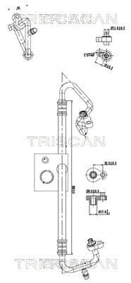 conducta presiune variabila,aer conditionat TRISCAN 9010 16038