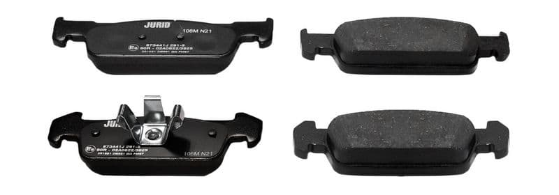 set placute frana,frana disc JURID 573441J