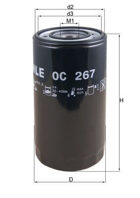 Filtru ulei MAHLE OC 267