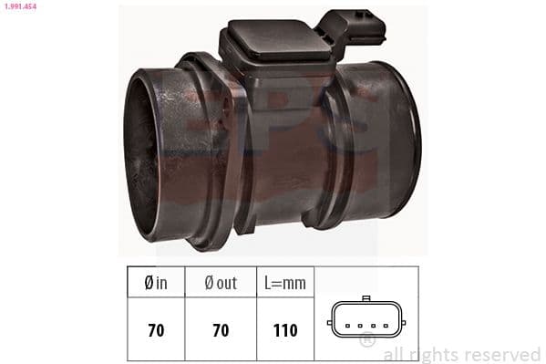senzor debit aer EPS Made in Italy - OE Equivalent 1.991.454