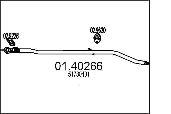 Racord evacuare MTS 01.40266