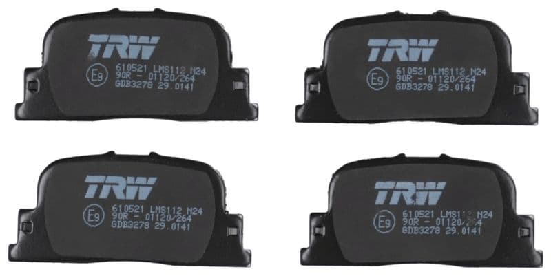 set placute frana,frana disc TRW GDB3278
