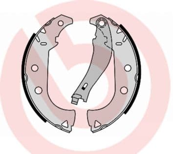 Set saboti frana BREMBO ESSENTIAL LINE S 23 556