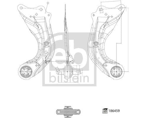 Brat, suspensie roata FEBI BILSTEIN 186459