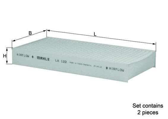 Filtru, aer habitaclu KNECHT LA 122/S