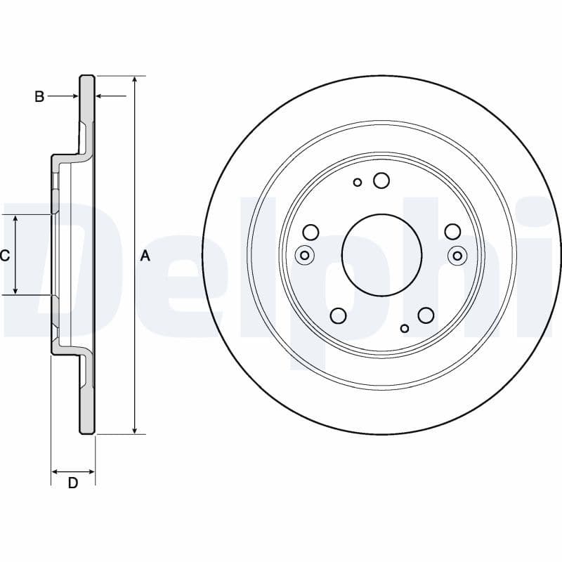 Disc frana DELPHI BG4773C