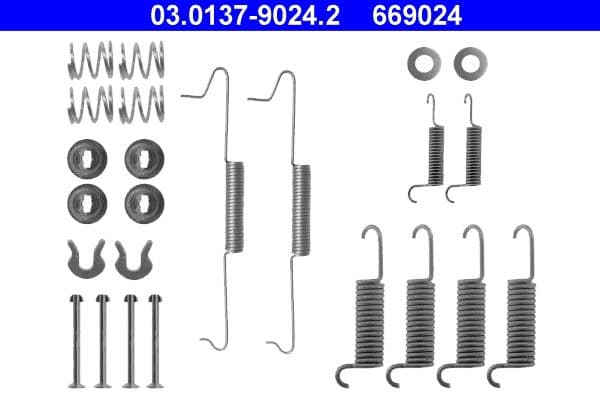 Set accesorii, sabot de frana ATE 03.0137-9024.2
