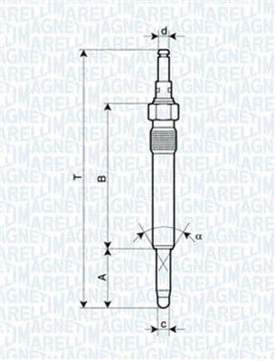 Bujie incandescenta MAGNETI MARELLI 062900003304