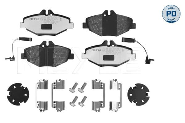 set placute frana,frana disc MEYLE 025 237 4320/PD