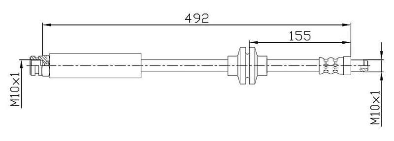 Furtun frana METZGER AUTOTEILE 4110476