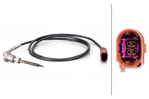 Senzor, temperatura gaze evacuare HELLA 6PT 014 494-531