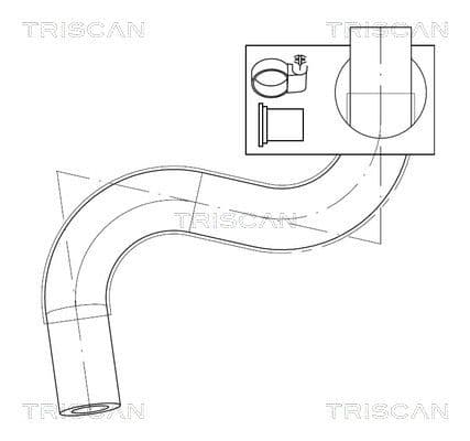 Furtun hidraulic, sistem de directie TRISCAN 8516 29072