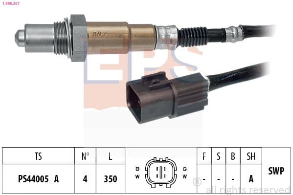 Sonda Lambda EPS Made in Italy - OE Equivalent 1.998.257