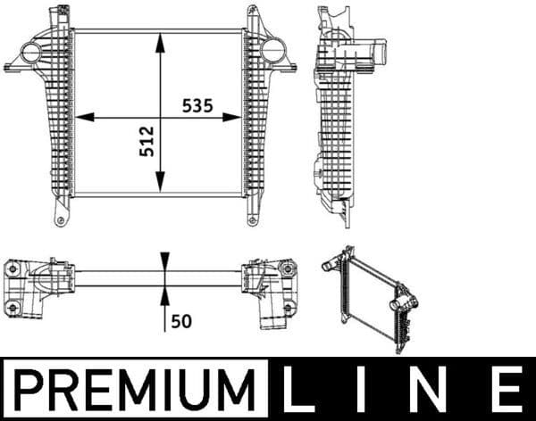 Intercooler, compresor MAHLE BEHR *** PREMIUM LINE *** CI 136 000P