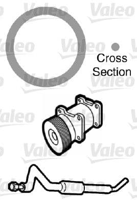 garnitura,conducta lichid de racire VALEO 509736
