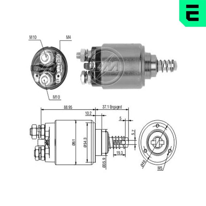 Solenoid, electromotor ERA ZM743