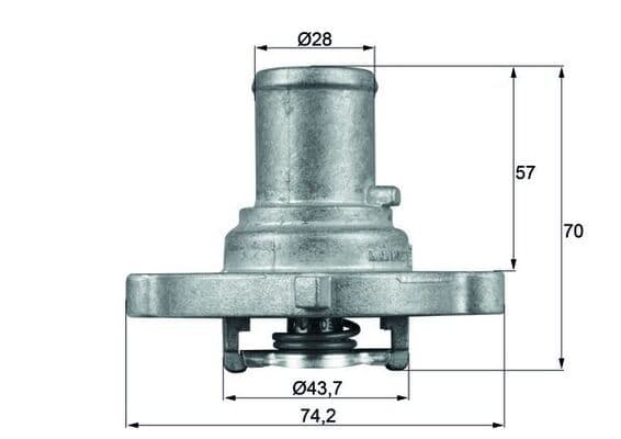 termostat,lichid racire MAHLE BEHR TI 122 87D
