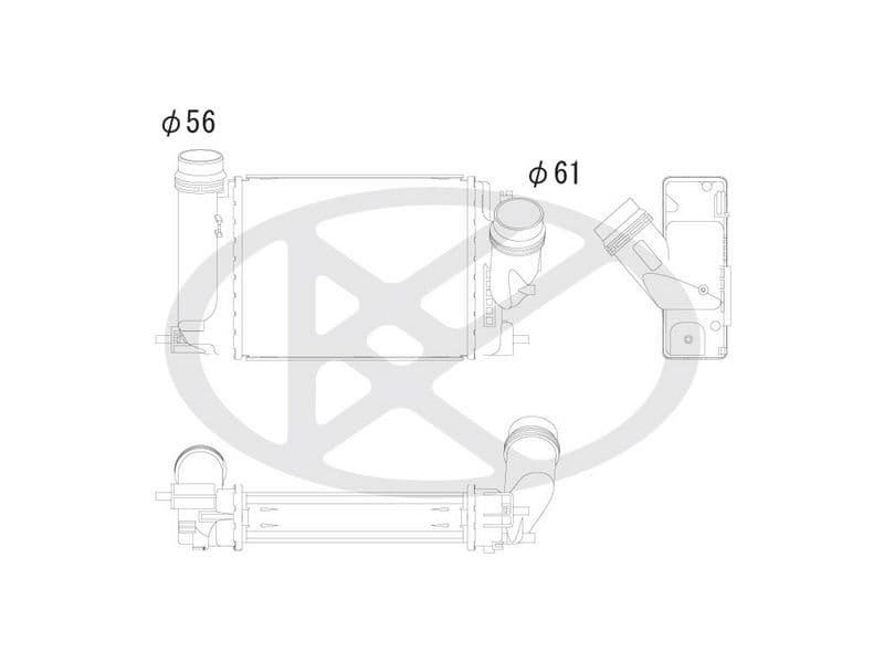 Intercooler, compresor KOYORAD IA020141