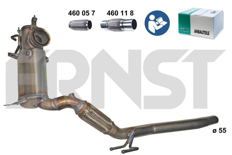 Filtru funingine/particule, sist.de esapament ERNST Set 920100