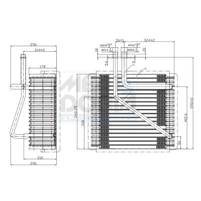 Evaporator, aer conditionat MEAT & DORIA 997011