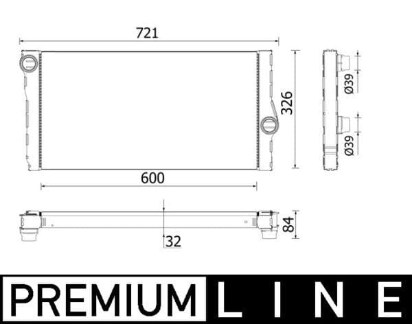Radiator, racire motor MAHLE BEHR *** PREMIUM LINE *** CR 957 000P