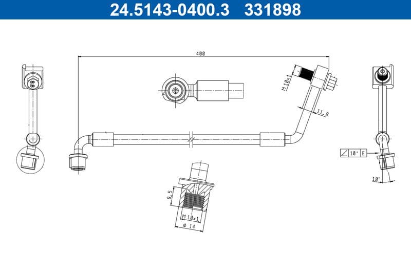 Furtun frana ATE 24.5143-0400.3