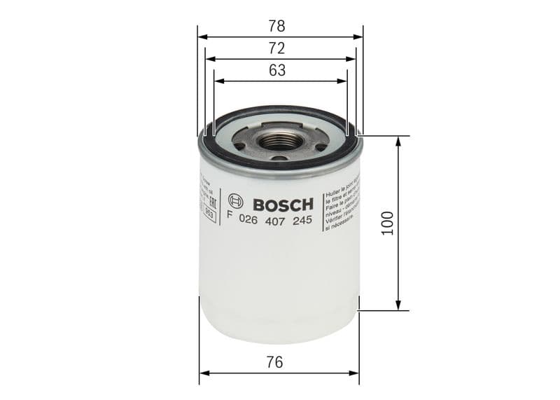 Filtru ulei BOSCH F 026 407 245