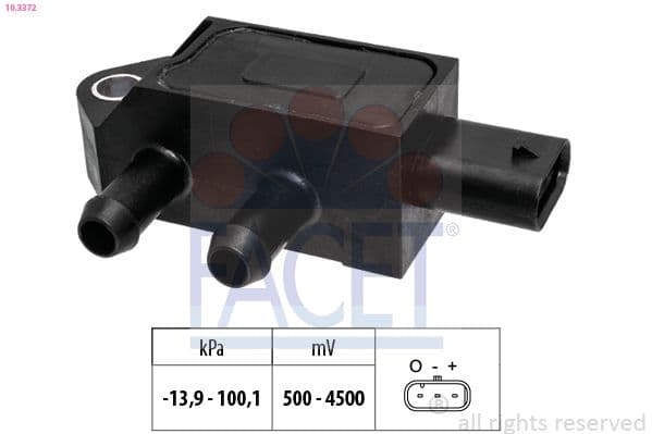senzor presiune aer FACET Made in Italy - OE Equivalent 10.3372