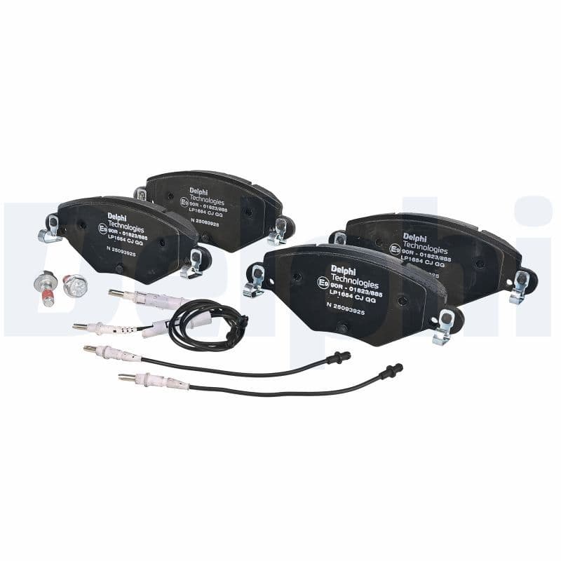 set placute frana,frana disc DELPHI LP1654