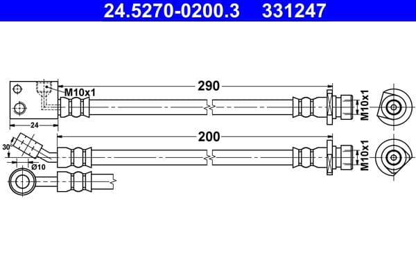 Furtun frana ATE 24.5270-0200.3