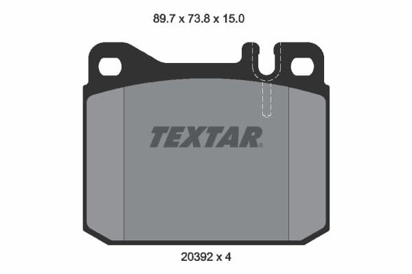 set placute frana,frana disc TEXTAR Q+ 2039204